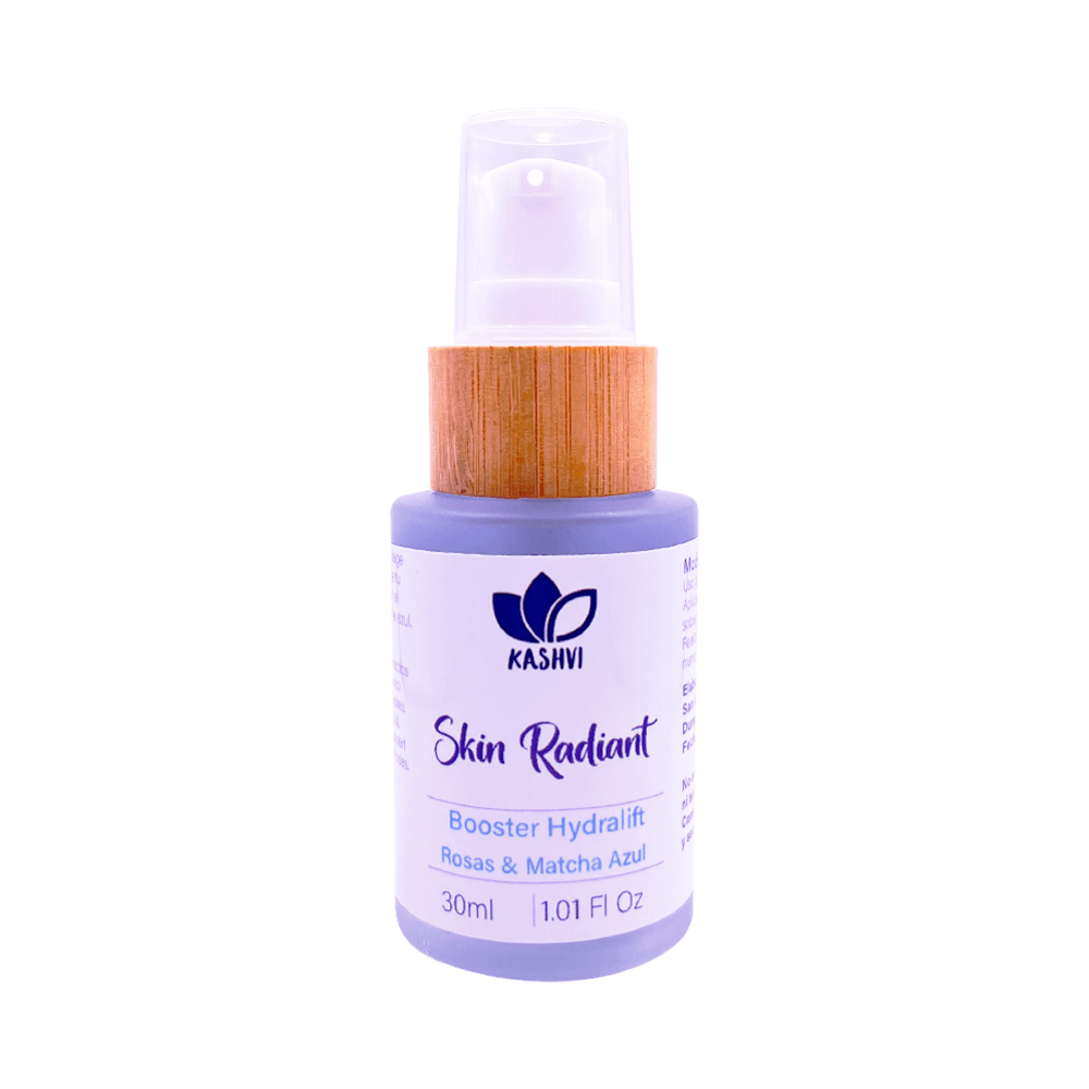 Booster Hydralift Rosas & Matcha Azul Skin Radiant 30 ml fondo blanco Booster Hydralift Skin Radiant Rosas & Matcha Azul 30 ml be Kashvi - Imagen 1