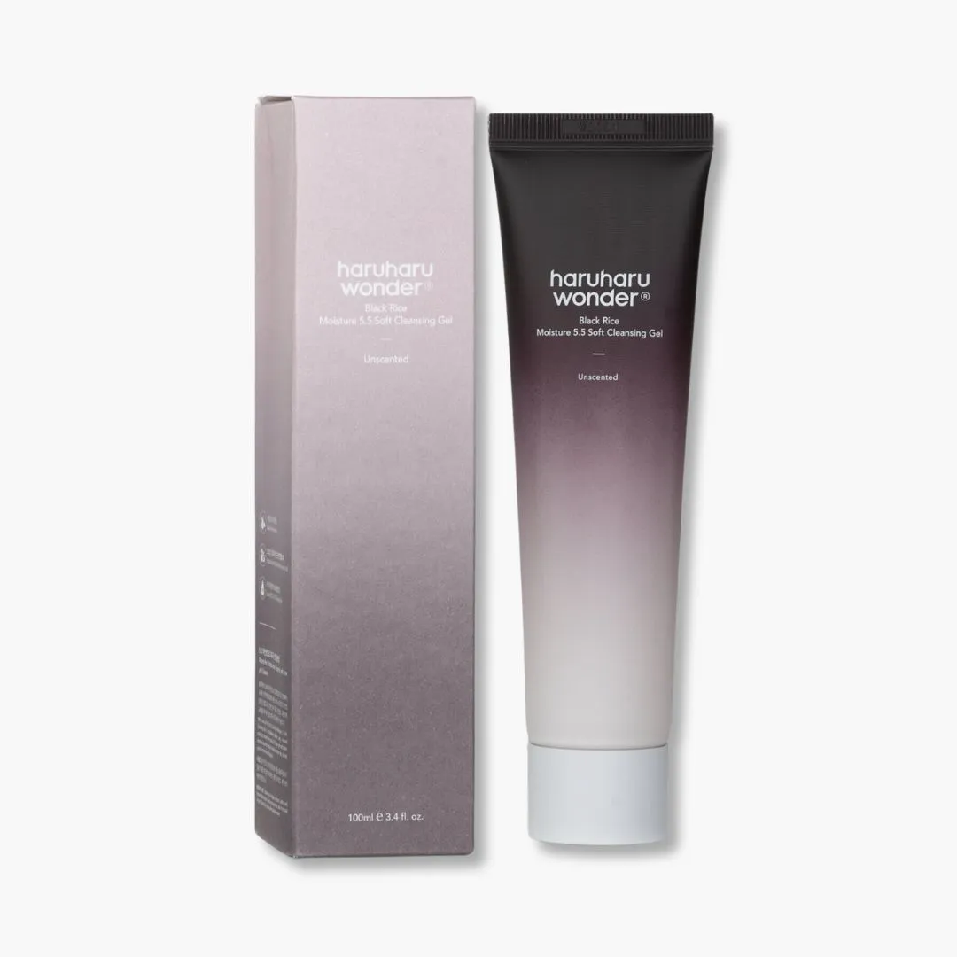 Black Rice Moisture 5.5 Soft Cleansing Gel 1 Limpiador Black Rice Moisture 5.5 Soft Cleansing Gel 100ml Haruharu Wonder - Imagen 1
