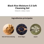 Limpiador Black Rice Moisture 5.5 Soft Cleansing Gel 100ml Haruharu Wonder - Imagen 4