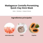 Madagascar Centella Poremizing Quick Clay Stick Mask 27g SKIN1004 - Imagen 4